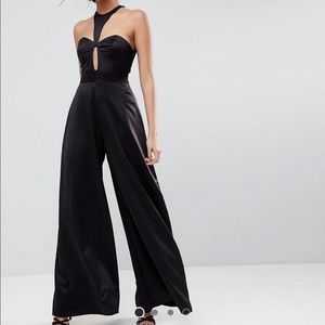 Satin black sexy jumpsuit!
